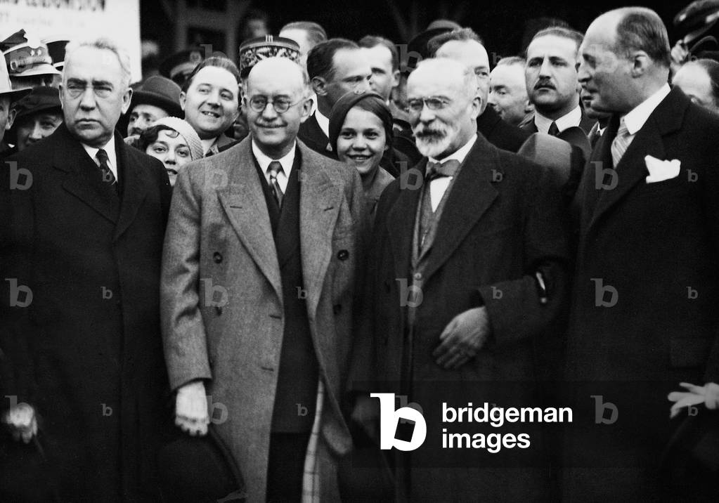 Jean Louis Barthou in Warsaw, 1934 (b/w photo)
