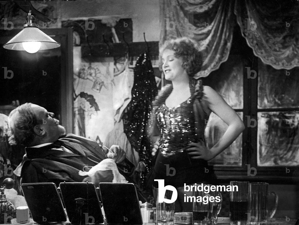 Emil Jannings and Marlene Dietrich in 'The Blue Angel', 1930 (b/w photo)