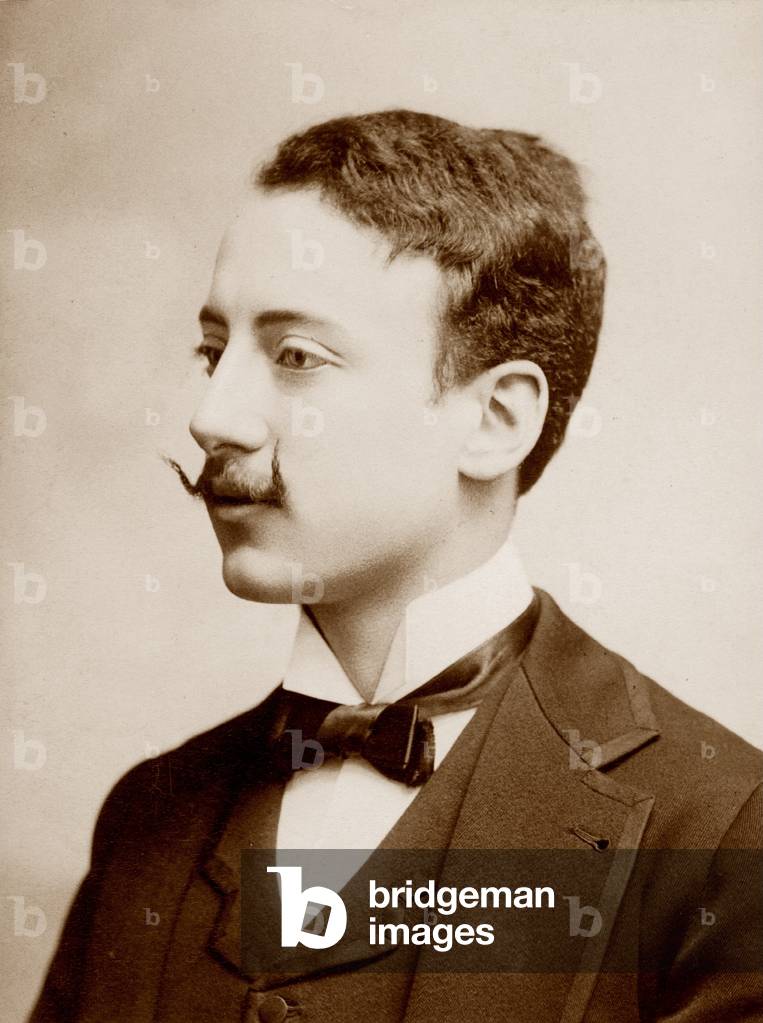 Gabriele D'Annunzio, 1897 (b/w photo)