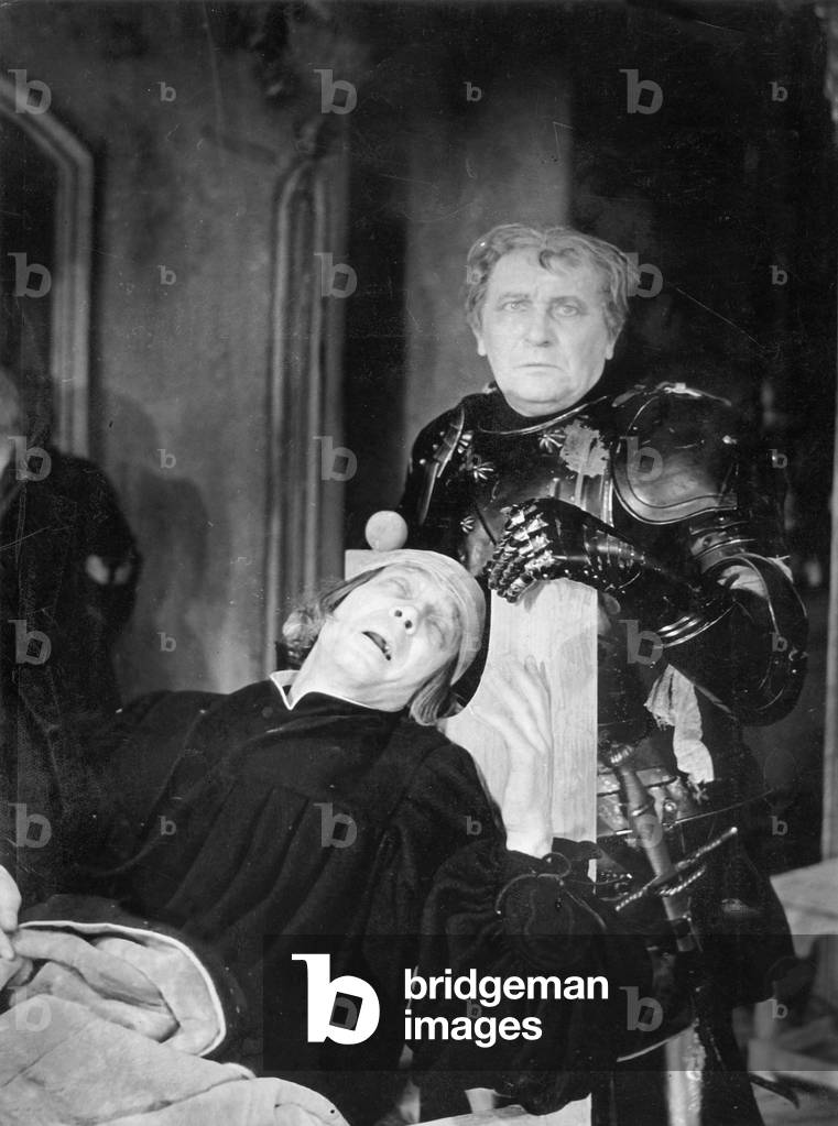 Eugen Kloepfer and Josef Renner in 'Florian Geyer', 1942 (b/w photo)