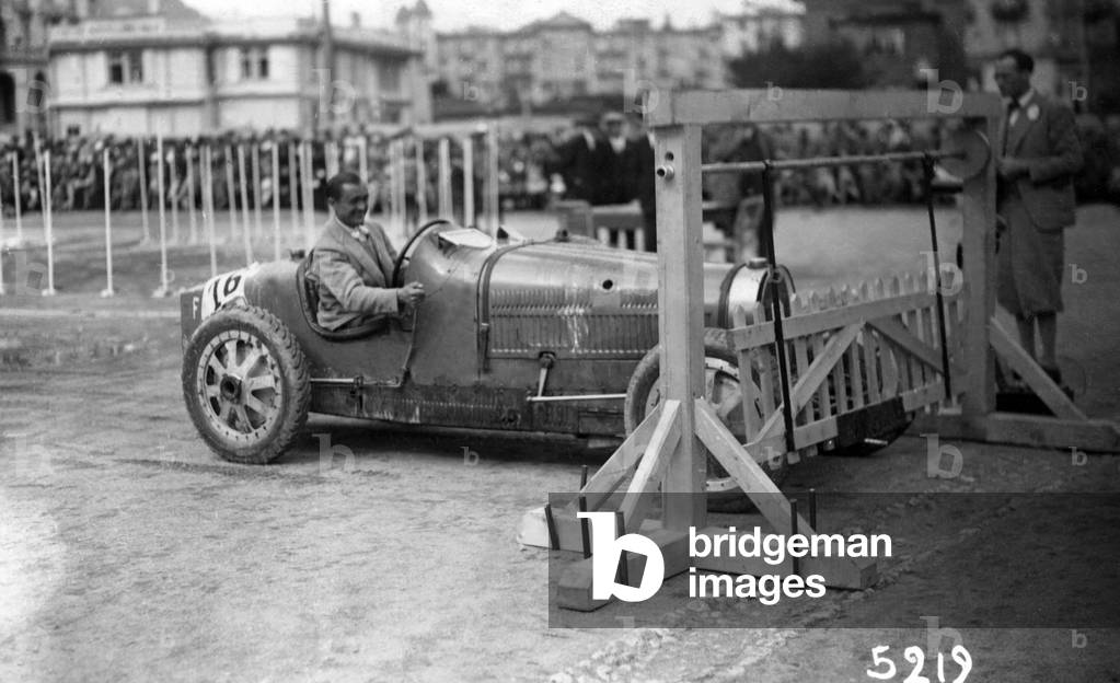 Louis Chiron, racecar driver, Monaco, 1899 (b/w photo)