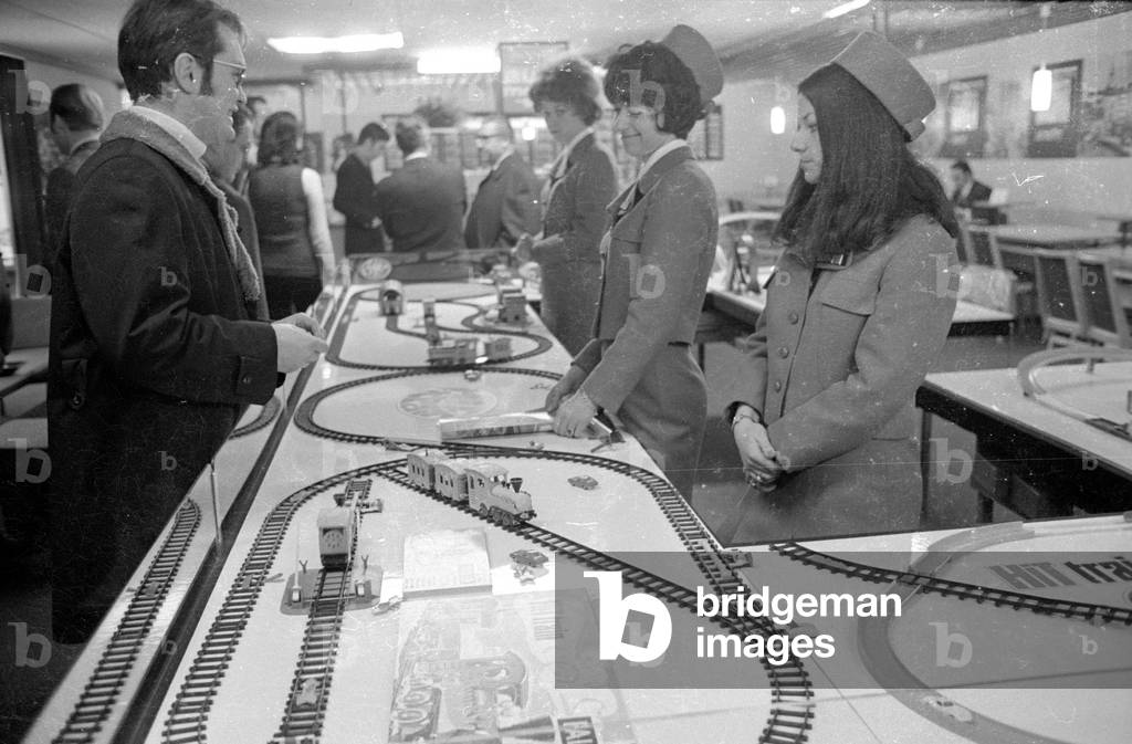 The Nuremberg Toy Fair, 1971 (b/w photo)