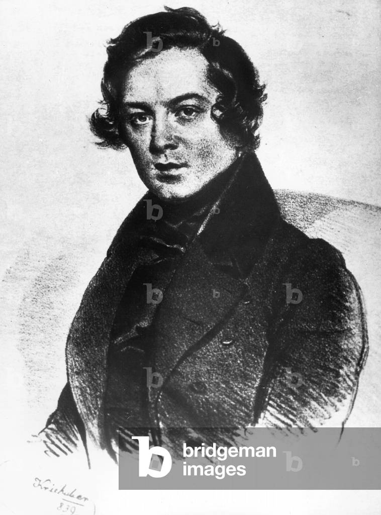 Robert Schumann (b/w photo)