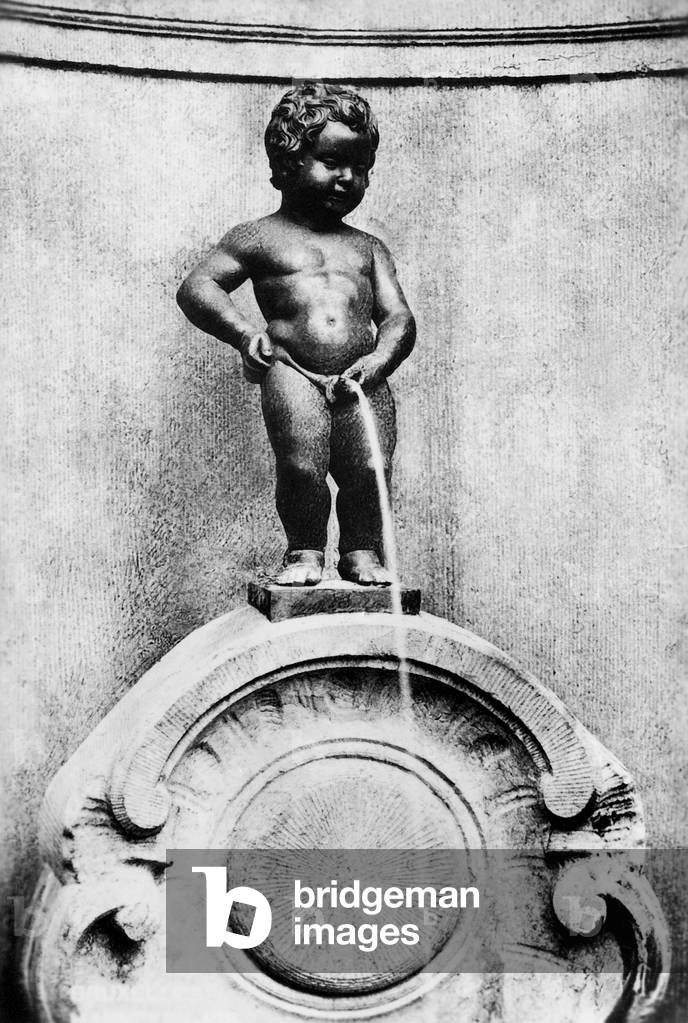 Manneken Pis, 1937 (b/w photo)