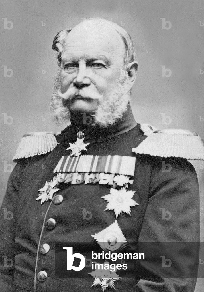 King Wilhelm I, 1857 (b/w photo)