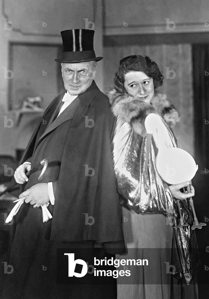 Hermann Bottcher and Trude Hesterberg in 'Miss Mama!', 1928 (b/w photo)