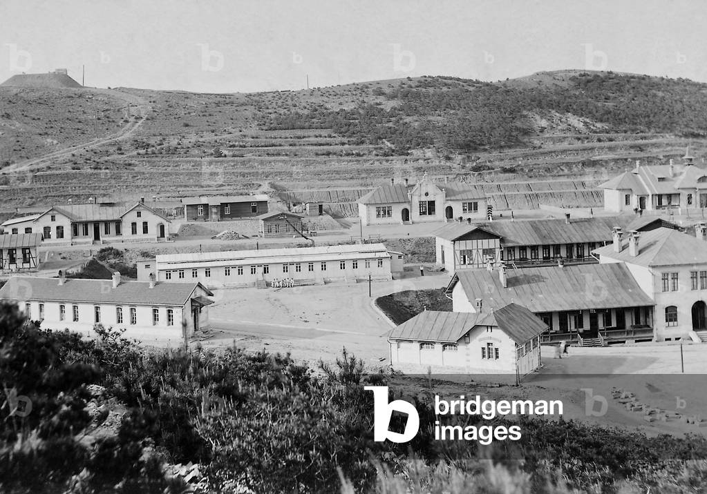 Government hospital in Quingdao, 1903 (b/w photo)