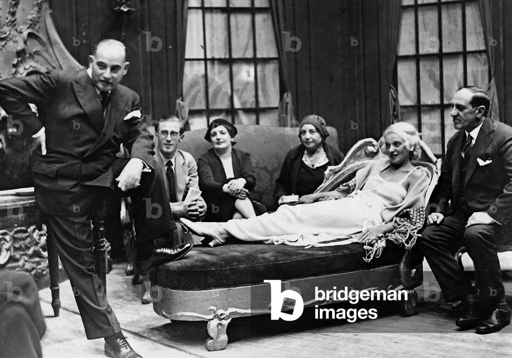 Fritz Rotter and Gitta Alpar during the rehearsals for 'Die Dubarry', 1931 (b/w photo)