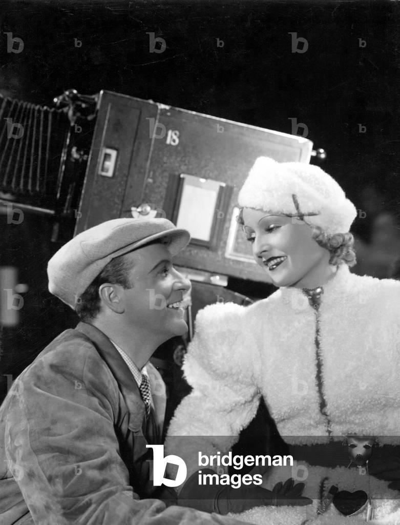 Willy Fritsch and Lilian Harvey in 'Seven slaps', 1937 (b/w photo)