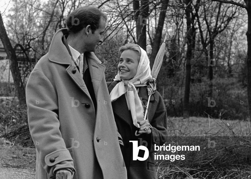 Maria Schell, 1957 (b/w photo)