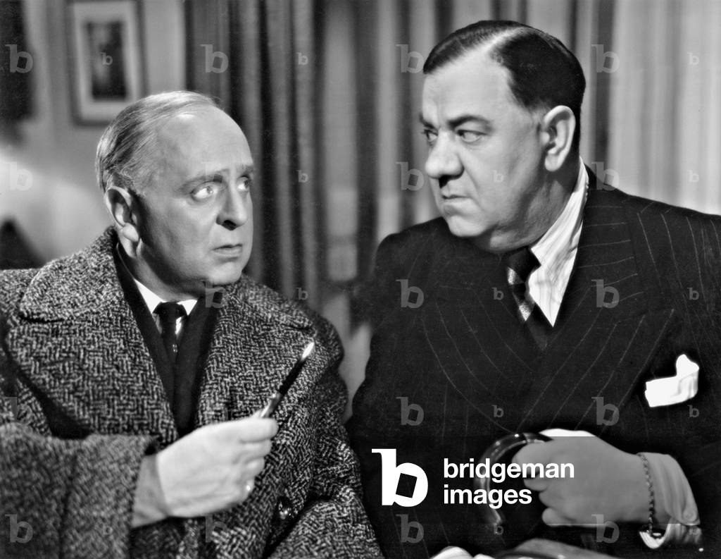 Rudolf Klein-Rogge and Victor Janson in 'Menschen vom Variete', 1939 (b/w photo)