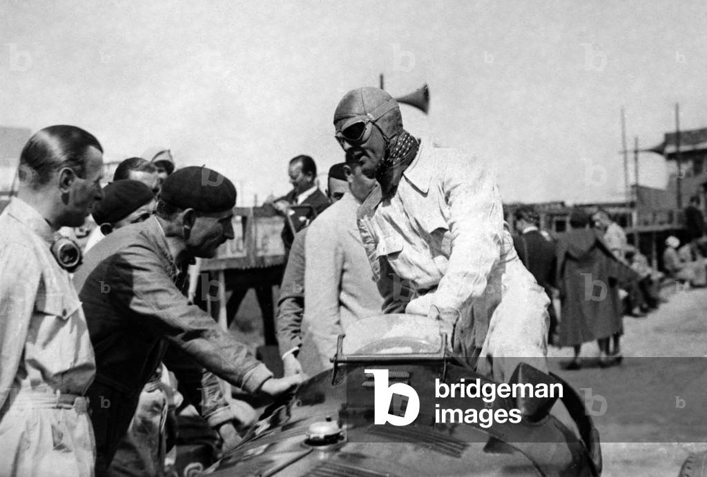 Louis Chiron, racecar driver, Monaco, 1899 (b/w photo)