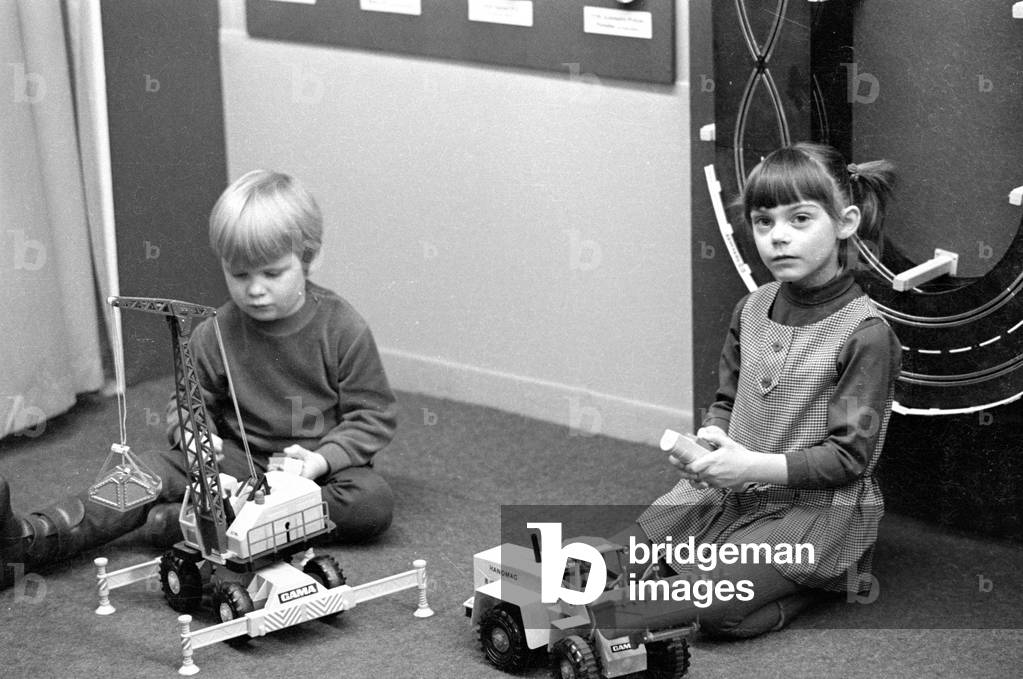 The Nuremberg Toy Fair, 1971 (b/w photo)
