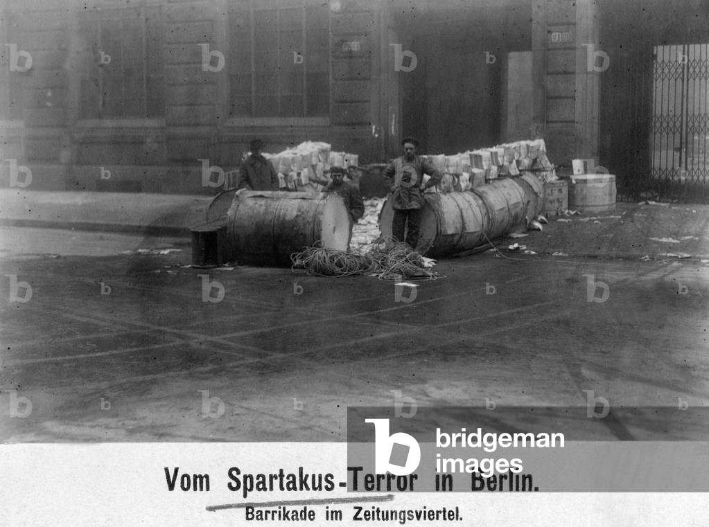 Barricade in front of the 