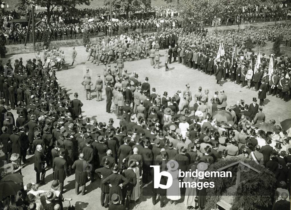 The arrival of a German garrison in Gliwice, 1922