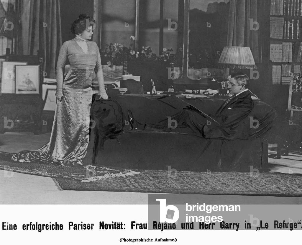 Theatre scene from the Parisian play 