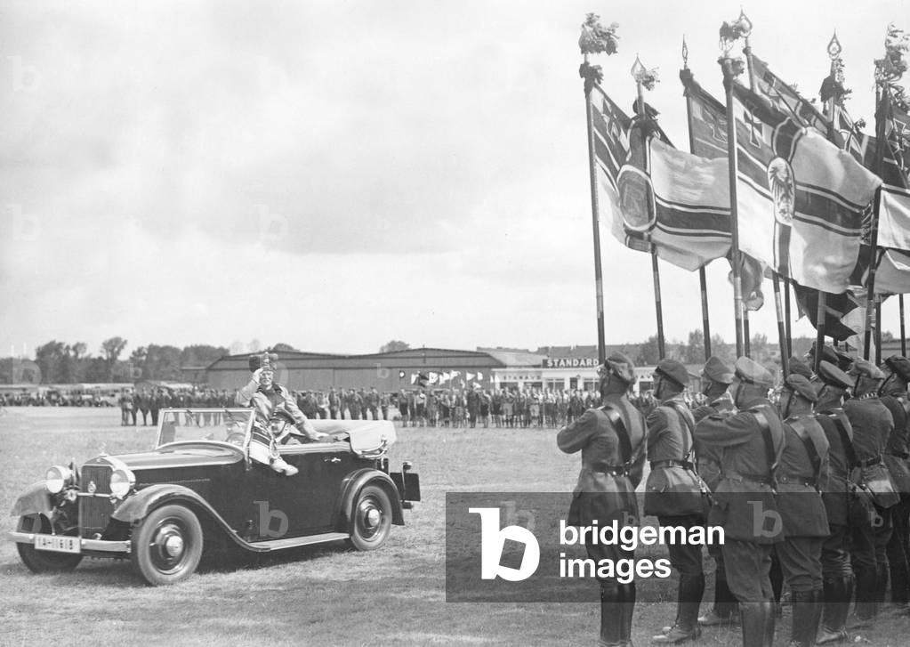 Generalfeldmarschall von Mackensen at a Stahlhelm roll call, 1932