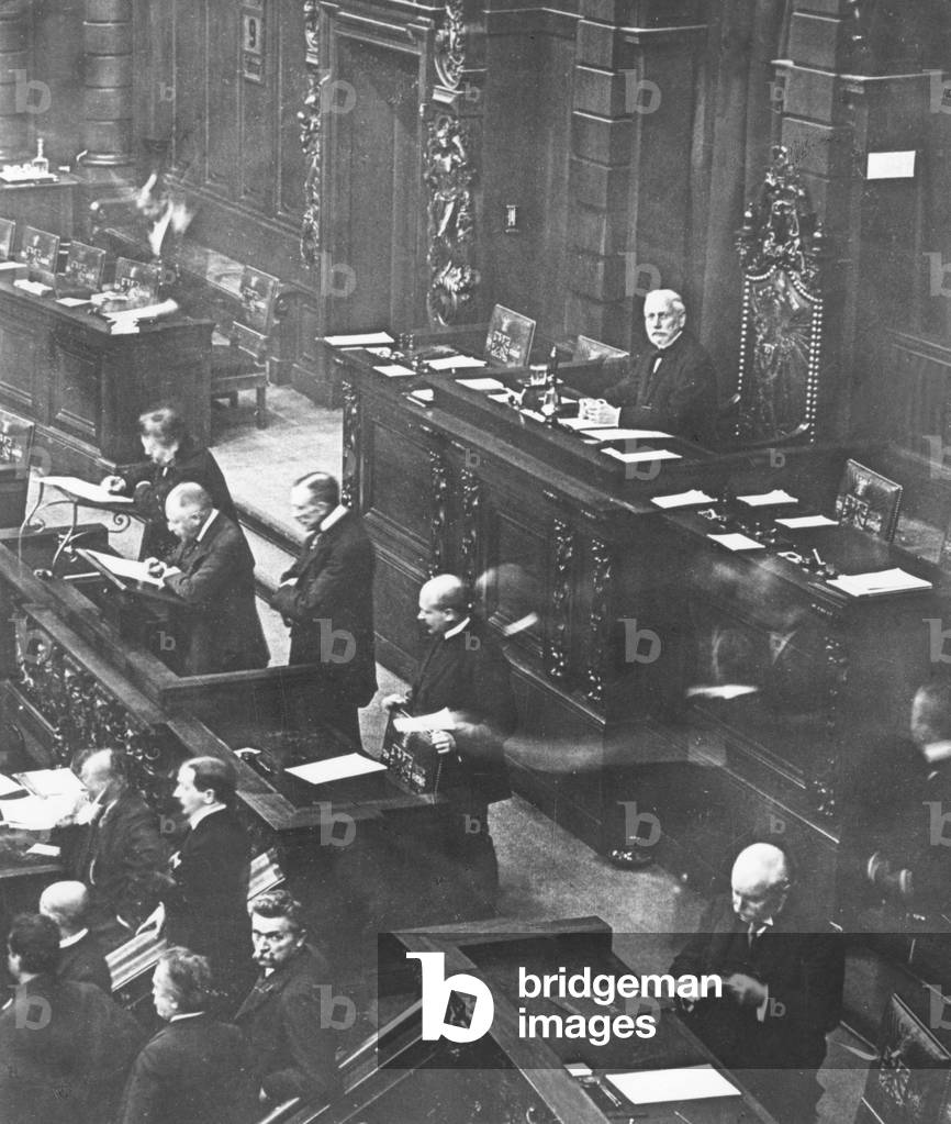 First Reichstag session after the Reichstag elections 1912