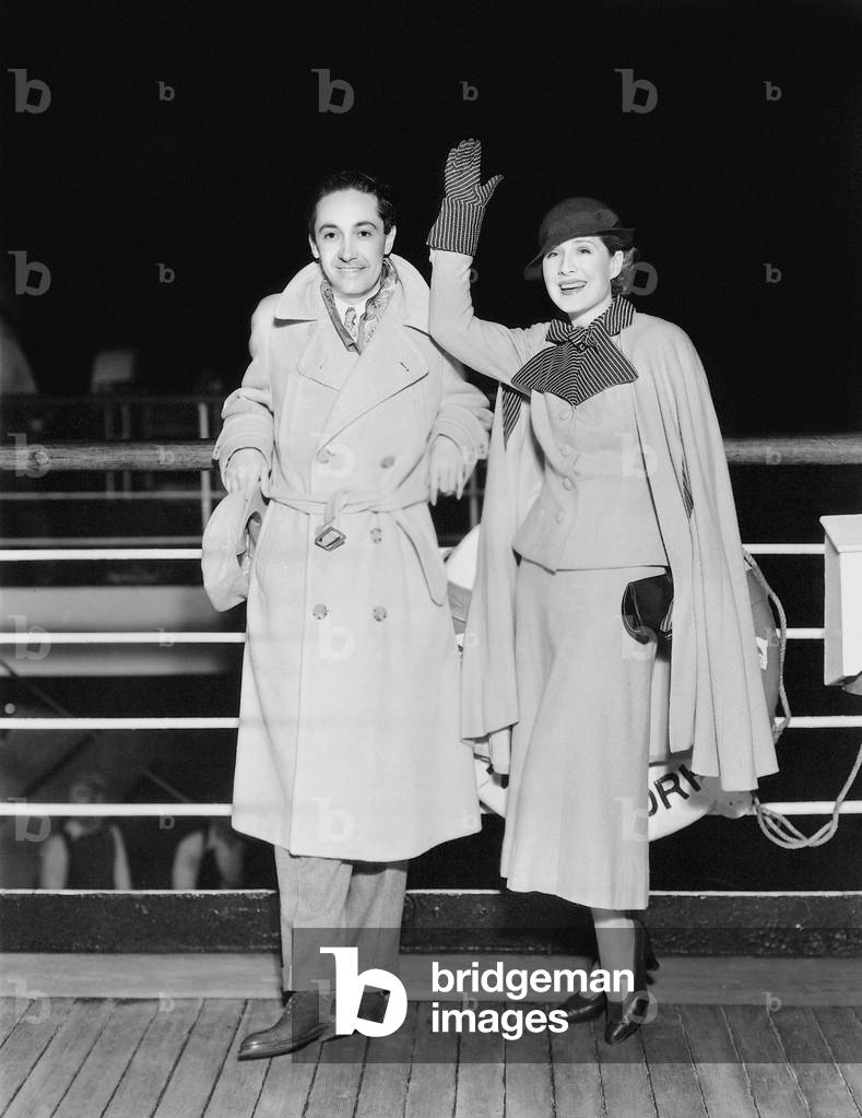 Irving Thalberg and Norma Shearer, 1933 (b/w photo)