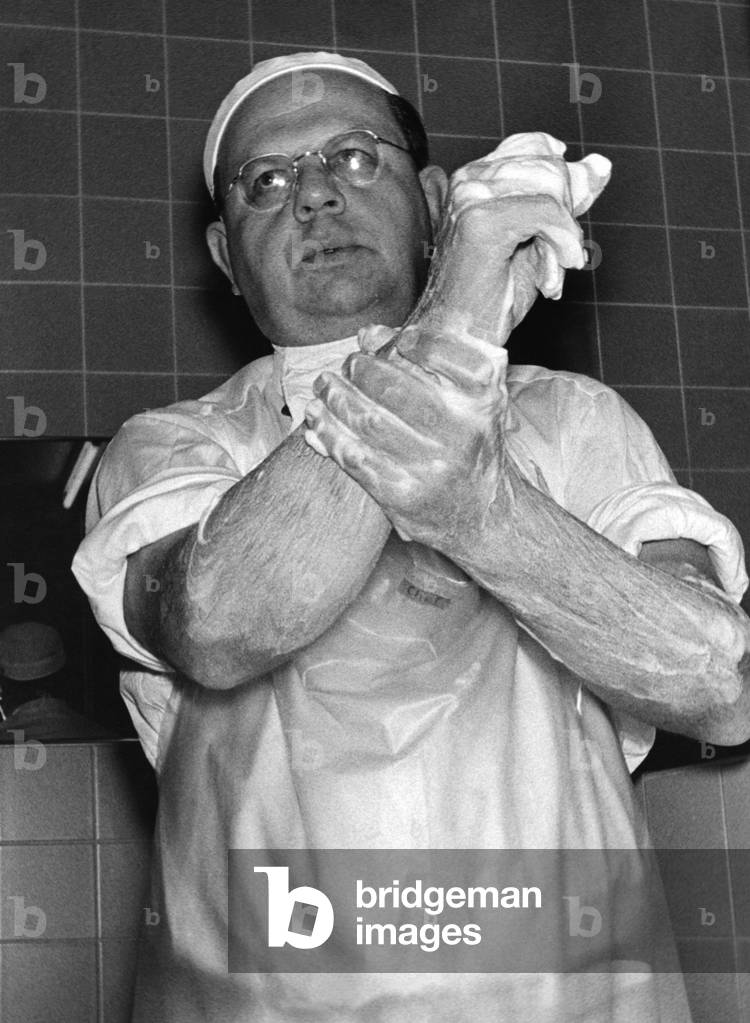 Prof. Georg Maurer, 1960 (b/w photo)