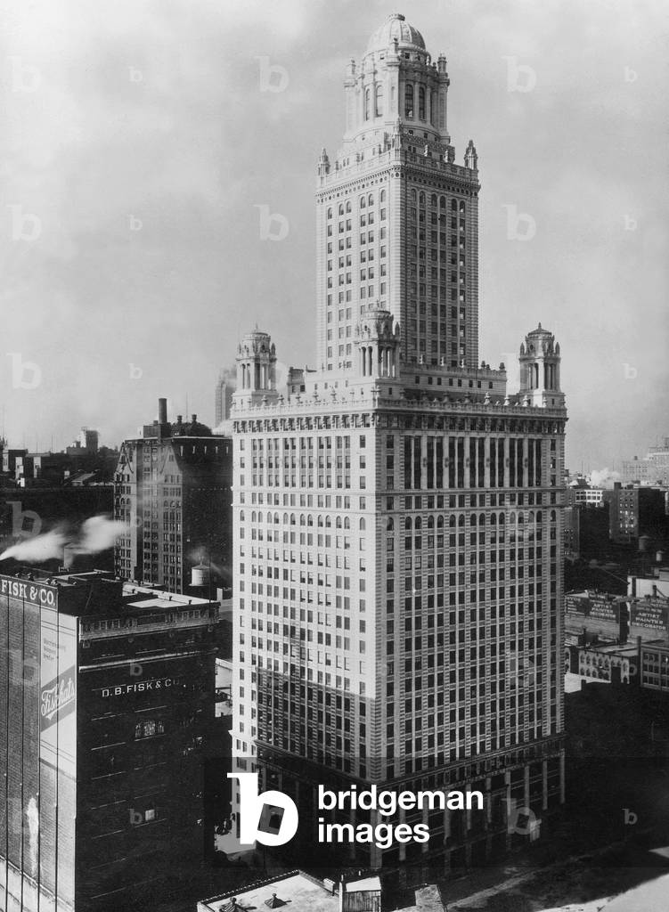 Pure Oil Building in Chicago, 1927 (b/w photo)