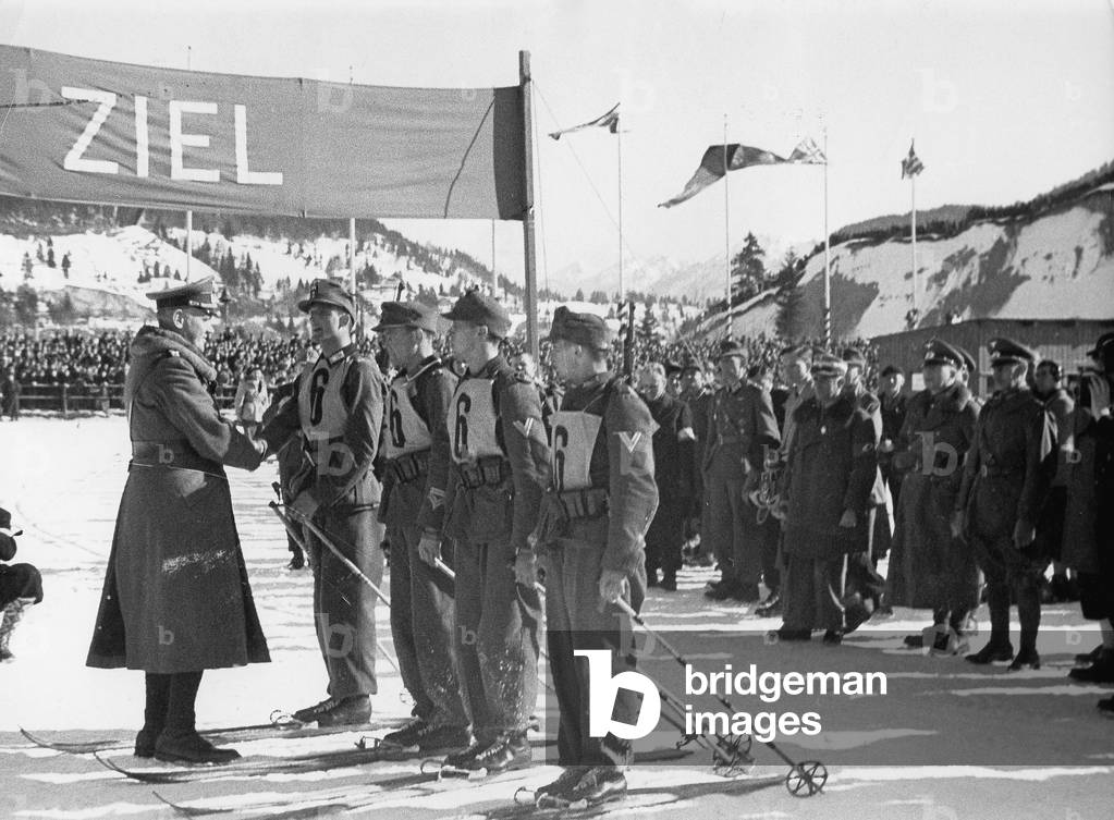 Olympic winter games in Garmisch-Partenkirchen, 1936 (b/w photo)