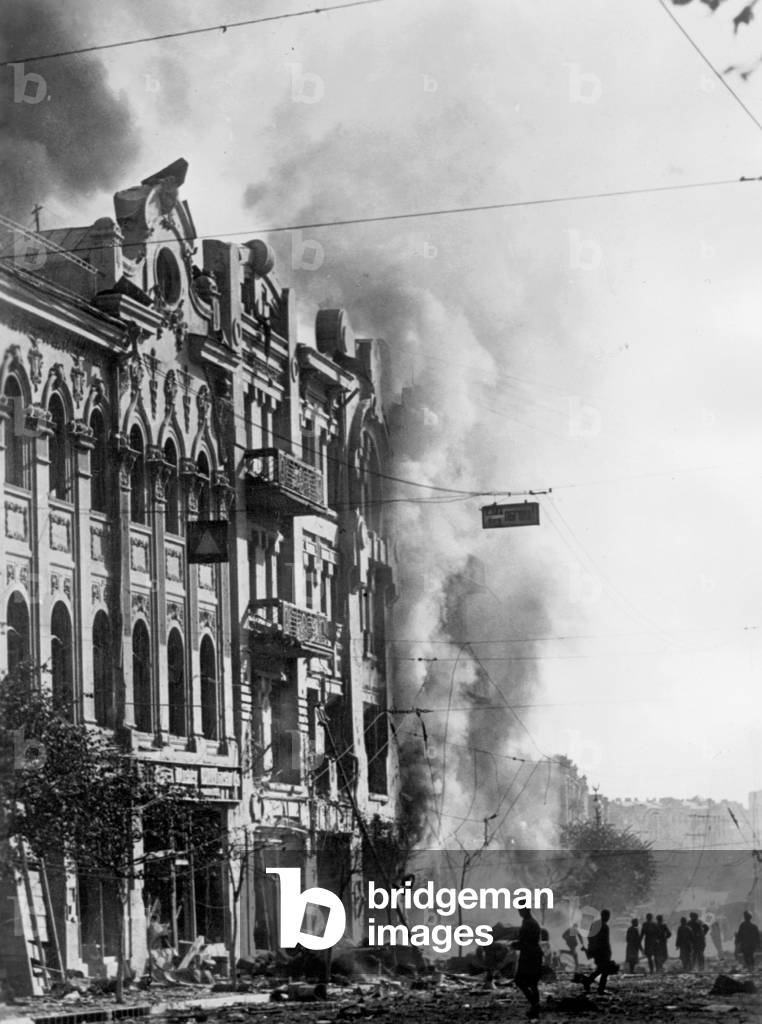 Kiev after the fighting in September 1941 (b/w photo)