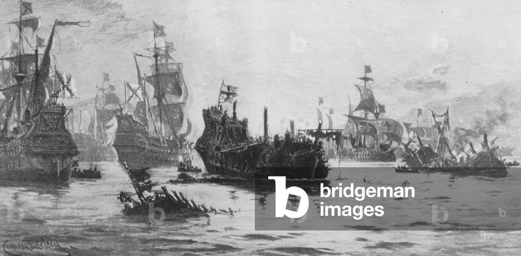 Armada, 1588 (b/w photo)