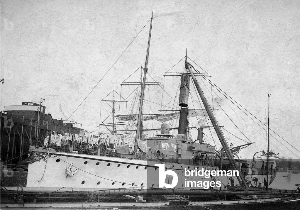 Gunboat 'Panther', 1902 (b/w photo)