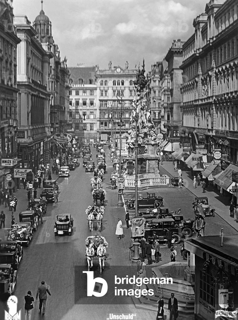 The Graben in Vienna, c.1930 (b/w photo)