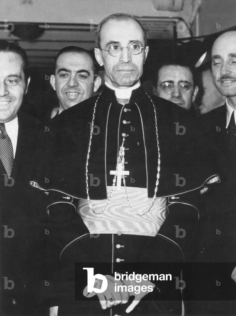 Cardinal Eugenio Pacelli, 1936 (b/w photo)