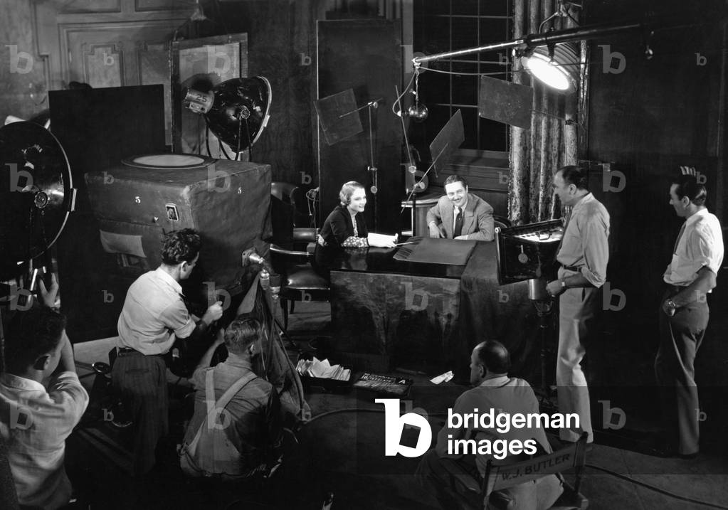 Shooting of the film of Attorney for the Defense, 1932