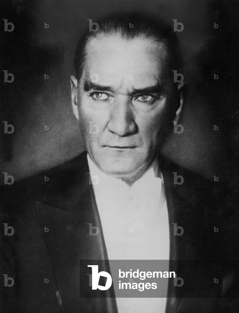 Mustafa Kemal Atatuerk, 1938 (b/w photo)