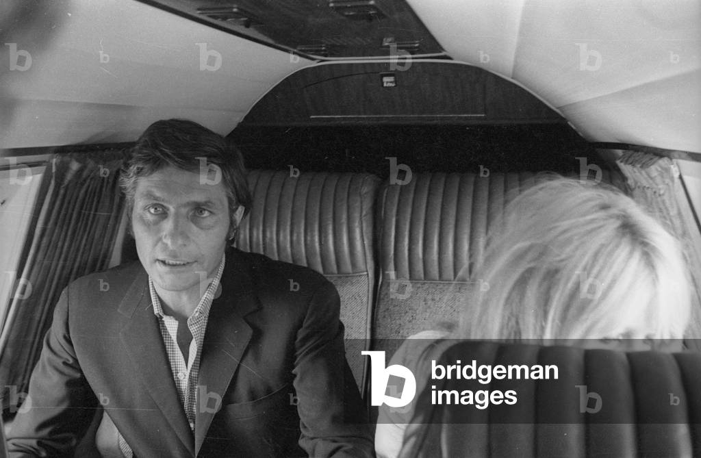 Brigitte Bardot and Gunter Sachs, 1966 (b/w photo)