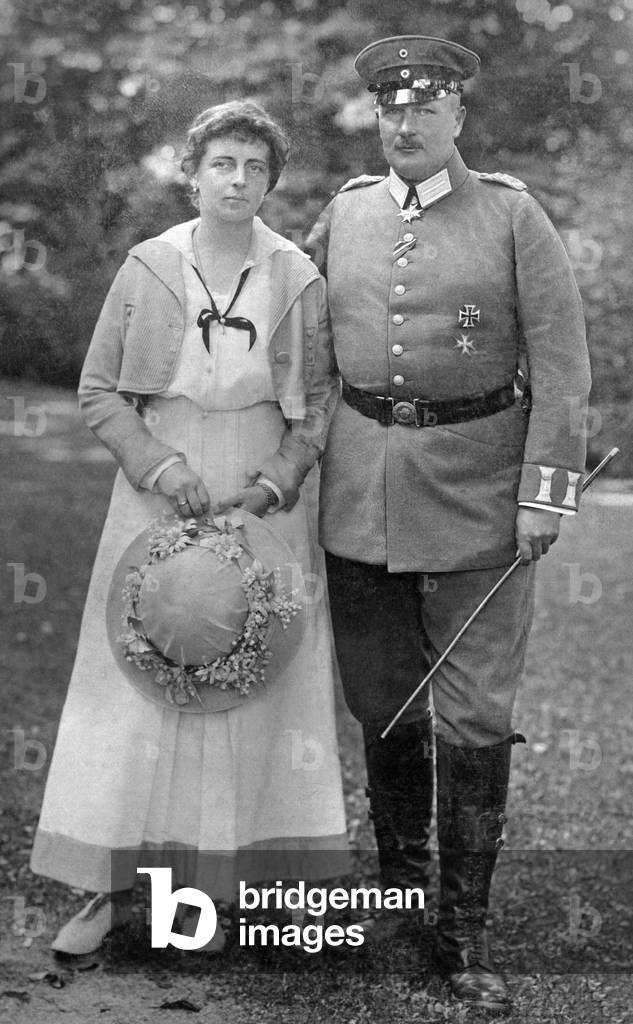 Prince and Princess Vain Frederick, 1915 (b/w photo)