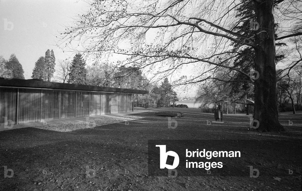 The Chancellor's Bungalow in Bonn, 1964 (b/w photo)