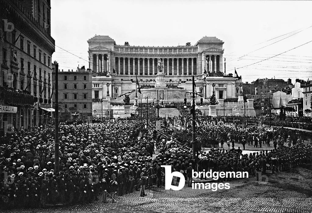Unveiling of the Victor Emanuel Memorial in Rome, 1911 (b/w photo)