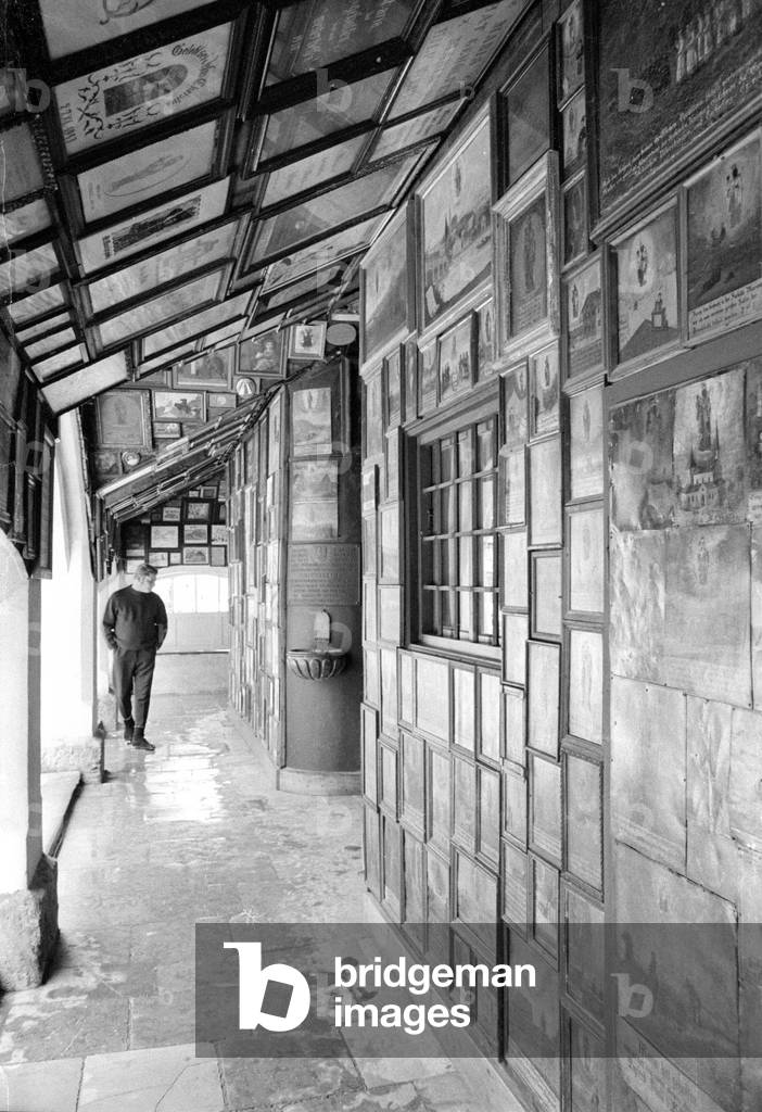 Votive offerings in Altötting, 1974 (b/w photo)