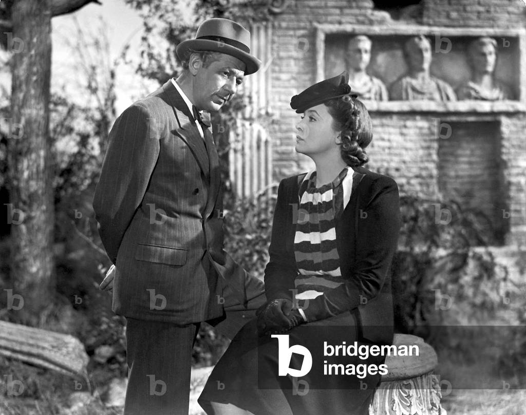 Paul Hoerbiger and Zarah Leander in 'The Great Love', 1942 (b/w photo)