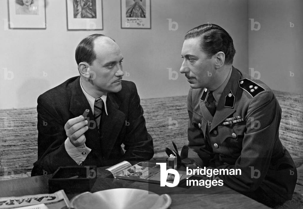 Bernhard Minetti and Willy Birgel in 'Geheimzeichen LB 17', 1938 (b/w photo)