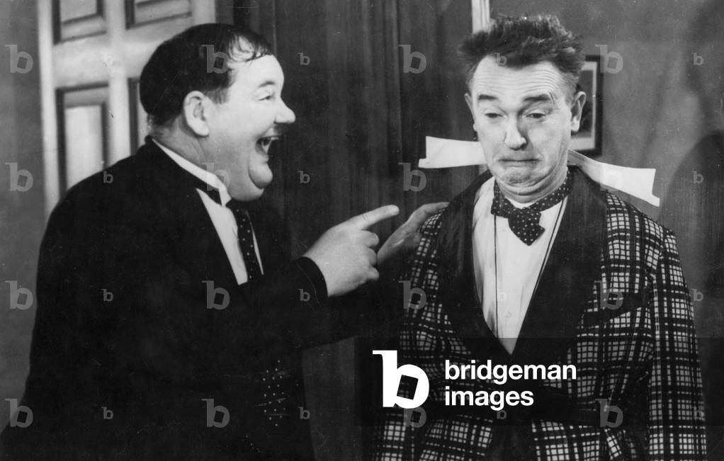 Stan Laurel and Oliver Hardy in 