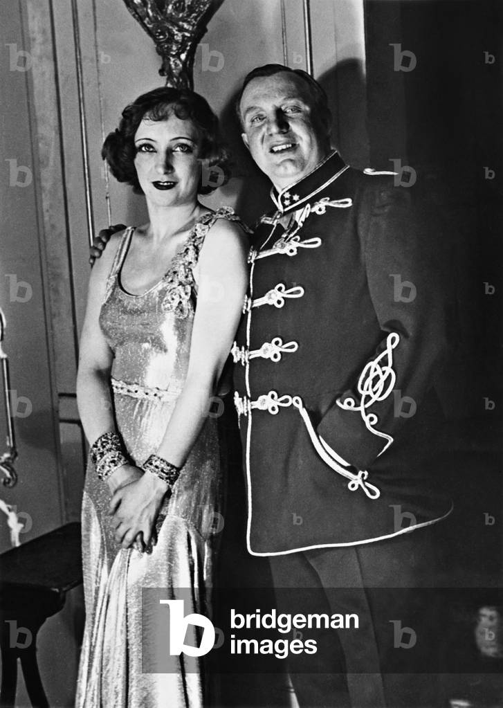 Richard Tauber with his partner in 'The Song of Love', 1931 (b/w photo)