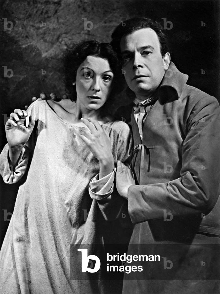 Ewald Balser and Angela Salloker in 'Faust', 1939 (b/w photo)