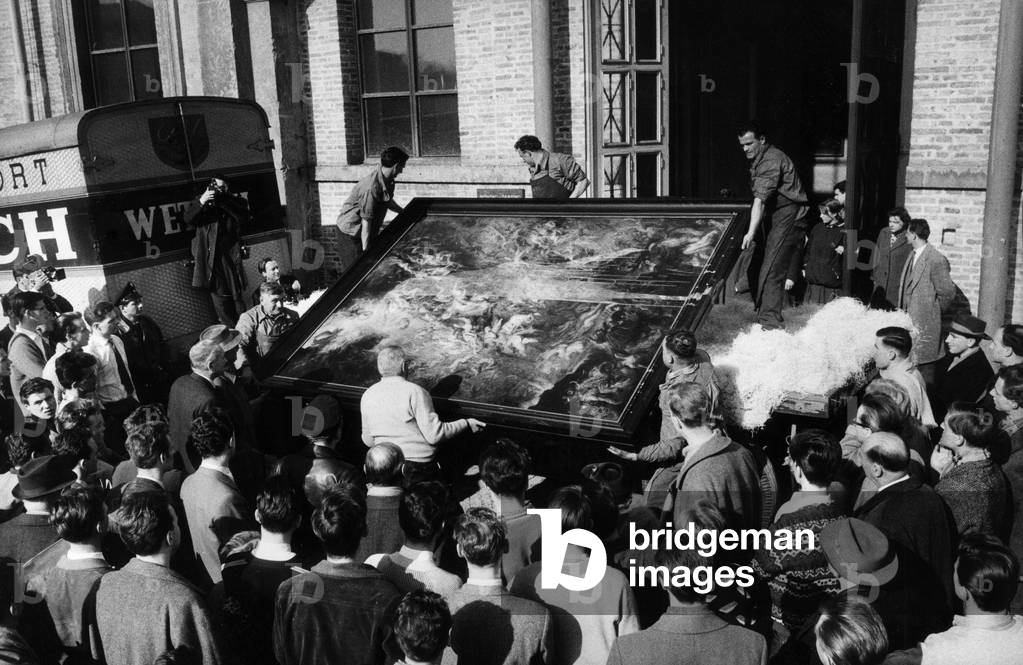 Peter Paul Rubens's 'The Fall of the Damned', 1959 (b/w photo)