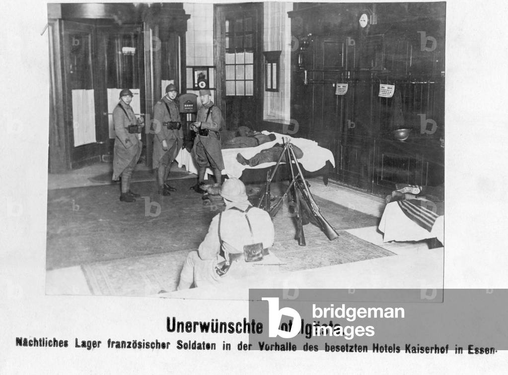 French night camp at the Hotel Kaiserhof in Essen, 1923