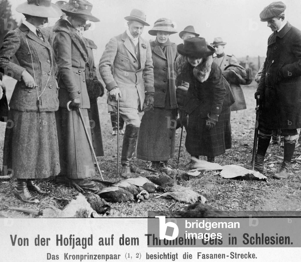 Hunt in Oels in Lower Silesia, 1912