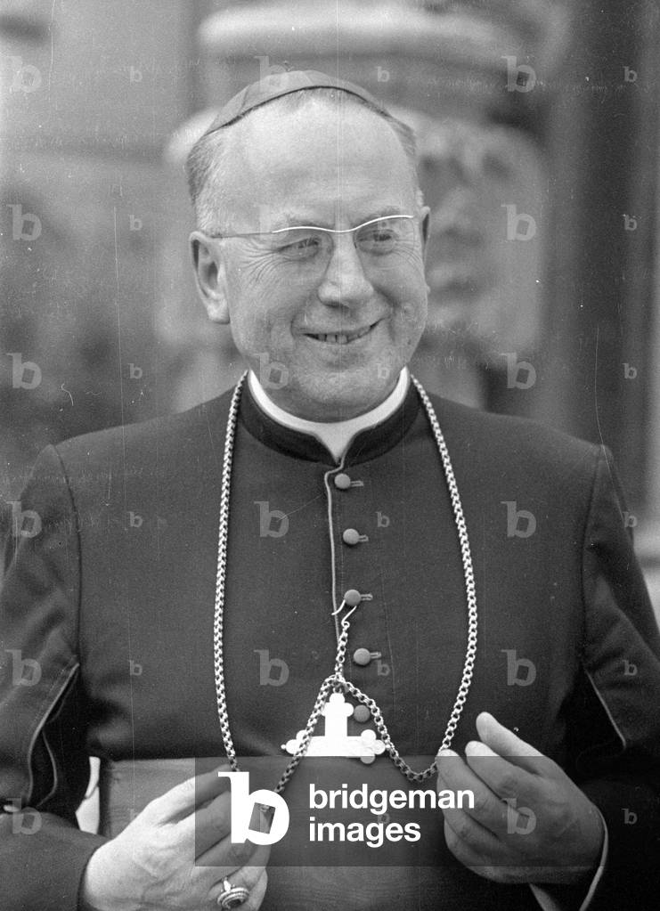 Cardinal Franz Koenig, 1963 (b/w photo)