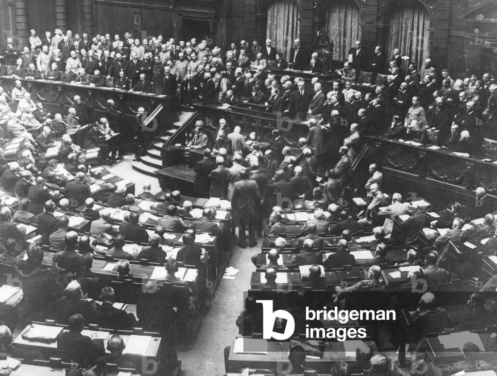 Adoption of the peace resolutions of the Reichstag, 1917
