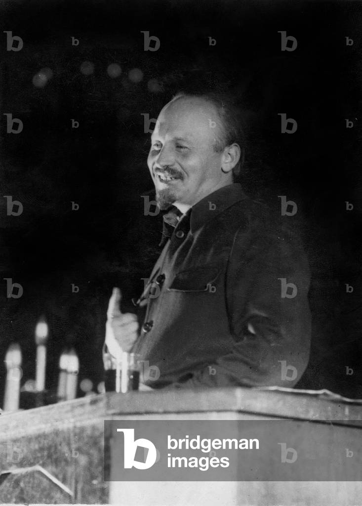 Nikolai Ivanovich Bukharin, 1927 (b/w photo)