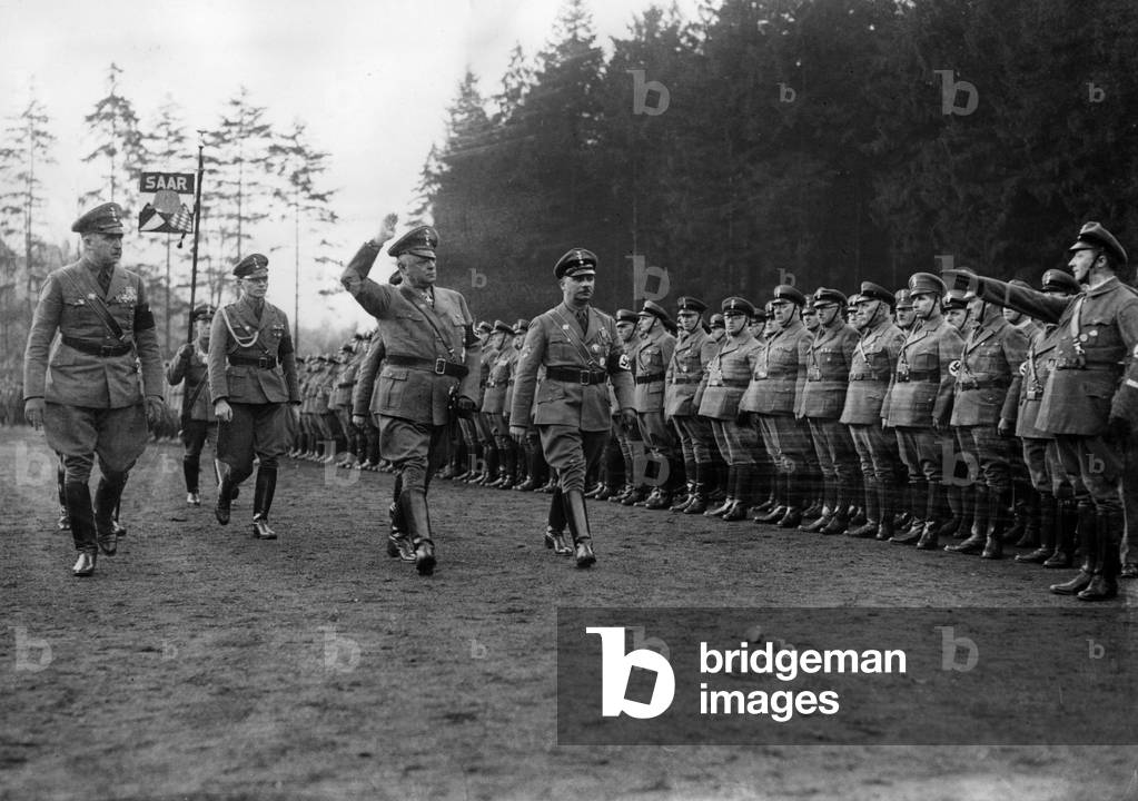 Franz Seldte, Bock and Altenburg in Saarbruecken, 1935 (b/w photo)